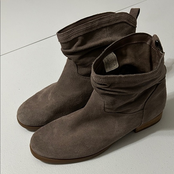 Koolaburra Taupe Ankle Boots - Picture 2 of 7